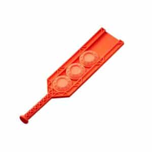 Do All Outdoors Triple Clay hand thrower in orange, throws 1, 2, or 3 clays