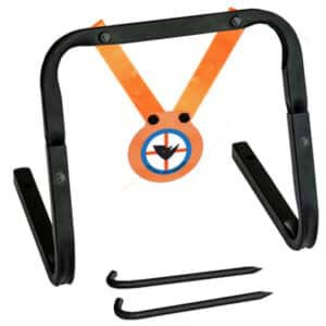Do All Outdoors Range Ready .177 Pellet Mini Gong target with hardened powder-coated steel plate