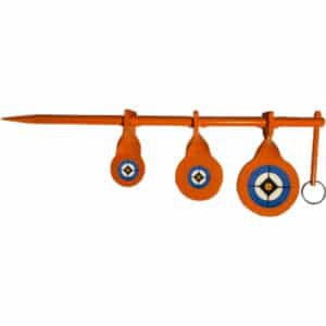 Do All Tree Spinner Triple .177 steel airgun target with three paddle sizes and hands-free reset