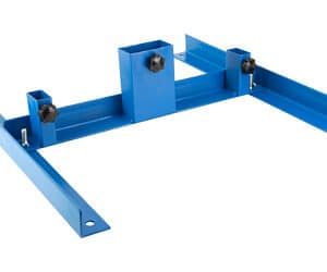 NcSTAR VISM steel target stand in blue fits 2x4 and 1x2 boards with 24-inch legs