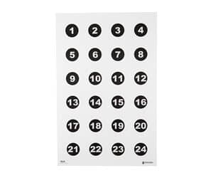 Action Target VB24100 paper sighting target 23x35 with 24 numbered 3-inch circles