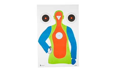 Action Target B-21E fluorescent silhouette paper target 23x35 100 per box