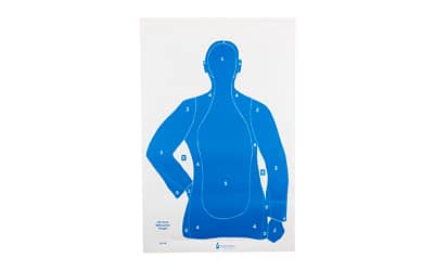 Action Target B21E blue silhouette paper target 23 x 35 inches 100 per box