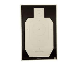 Action Target Official IDPA Silhouette Tagboard Target 23x35 Black/White 100 per box