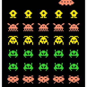 Action Target GSALIENIN100 paper hanging alien target 23 x 35, fluorescent, 100 per box
