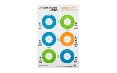 Action Target Game Series Dynamic Course Of Fire 1 100-pack paper targets