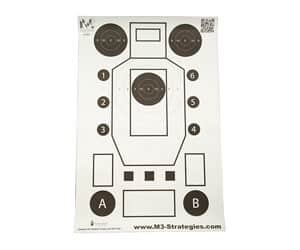 Action Target M3 Strategies Multi-Purpose V3 paper target pack, 100 count