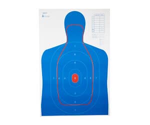 Action Target B-27E & FBI Q combo silhouette paper target 23 x 35 in 100 per box
