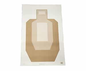 Action Target IPSC/USPSA paper target pack, brown, 100-count