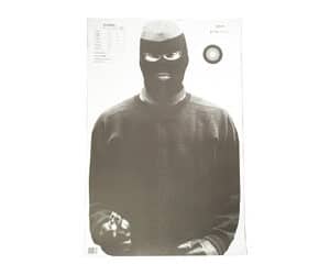 Action Target Vital Anatomy black paper photo targets, 100 pack