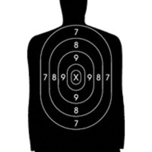 Speedwell Official N.R.A. Police Qualification Silhouette target, reduced 25 yd, 500-pack