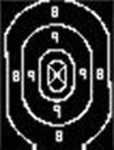 Speedwell Official NRA Police Qualification Silhouette Target Repair Center 500 pack, 12.5" x 19"