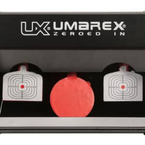 RWS Umarex Trap Shot re-settable steel airgun target with red and white paddles