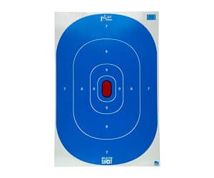 Pro-Shot SplatterShot 12x18 Hi-Vis Blue silhouette paper target 8-pack