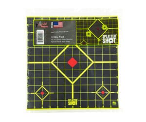 Pro-Shot Splatter Shot 12-inch green sight-in adhesive target 12-pack