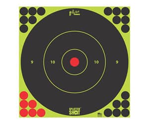 Pro-Shot SplatterShot green bullseye self-adhesive paper targets 5-pack