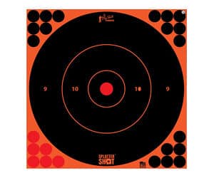 Pro-Shot SplatterShot 12-inch orange bullseye adhesive paper targets, 5 pack