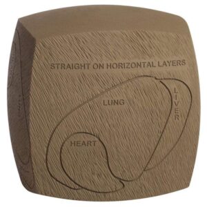GlenDel Full-Rut Buck replacement core insert for archery targets, four-sided PolyFusion core
