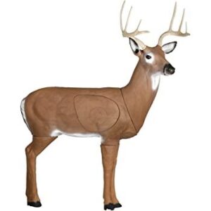 GlenDel 3D Buck archery target, brown, with replaceable 4-sided insert