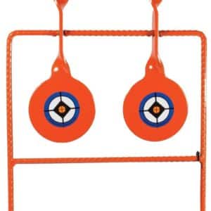 Do All Outdoors .22 Rebar Double Spinner steel target, powder-coated, spins on impact