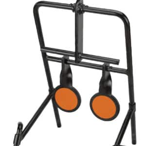 Caldwell Handgun Resetting Steel Target AR500 3.50" Black/Orange on stand