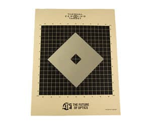 ATN Thermal Targets 3-pack cardboard zeroing targets with heat source