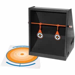 Do All Outdoors Air Strike Pellet Trap with spinning bullseye and paper targets (.177, 800 FPS)