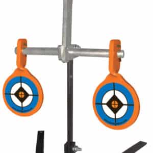 Do All Outdoors Auto Reset Steel Target for 9mm to .30-06 with two hanging reactive targets