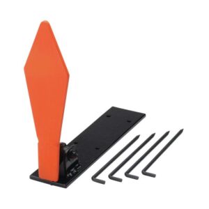 Champion 44886 .22 Diamond Pop-Up Target, orange steel, auto-resetting, includes ground stakes