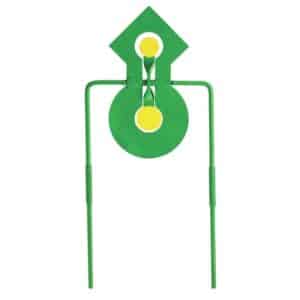 Champion Double Reaction Metal Spinner Target .22 rimfire green yellow
