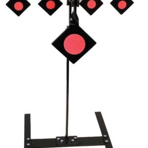 Champion auto-reset .22 rimfire steel target in high-visibility orange