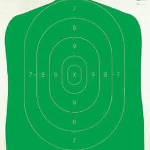 Champion B27FSA green silhouette paper target 24 x 45 100 pack