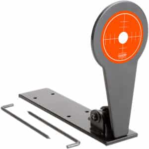 Champion Rimfire Gong Popper Target orange standing steel with ground stakes