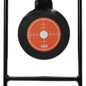 Champion Targets 40875 double gong spinner steel target black orange standing