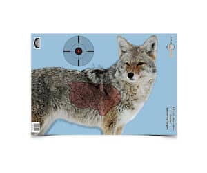 Birchwood Casey Pregame Coyote 16.5x24 paper target 3-pack front view