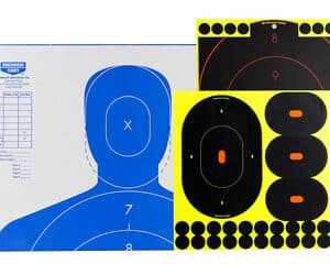 Birchwood Casey Shoot-N-C Silhouette Target Kit SOK-2 12x18 self-adhesive targets and corrugated silhouette