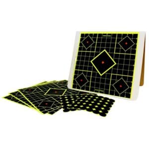 Birchwood Casey Shoot-N-C 12x12 sight-in target kit 4-pack with A-frame backboard