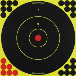 Birchwood Casey SRC-500 Shoot-N-C self-adhesive 12-inch bull's-eye targets, 500 pack