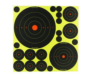 Birchwood Casey Shoot-N-C variety pack of self-adhesive black/yellow bullseye targets