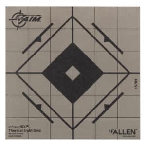 Allen EZ Aim adhesive thermal sight grid target 6x6 black/gray