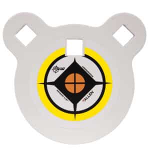 EZ-Aim Hardrock AR500 4-inch 1/2-inch gong target with white powdercoat