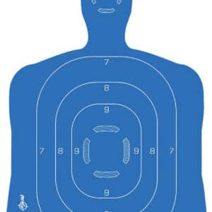 EZ-Aim 15579 splash reactive silhouette paper target 23 x 35 inches self-adhesive