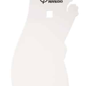 Allen EZ-Aim AR500 Prairie Dog 3/8 inch white powder-coated hanging steel target