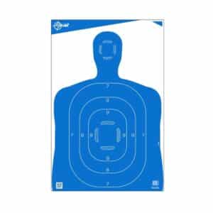 Allen EZ-Aim blue silhouette paper shooting target 23x35 100 pack