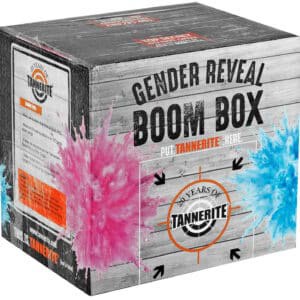 Tannerite Gender Reveal Kit Bright Pink with 1 lb Tannerite target and colored powder