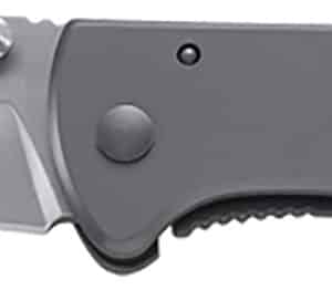 CRKT 6450S Drifter EDC 2.88" Folding Drop Point Plain Satin 8Cr14MoV SS Blade, Silver Stainless Steel Handle