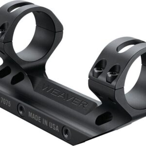 Weaver Premium MSR 1-piece 30mm aluminum optics mount in Type III hardcoat black