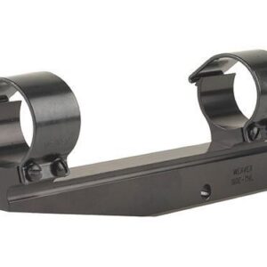 Weaver detachable side mount rings 1in high long aluminum black