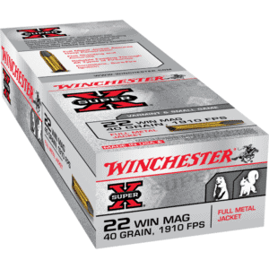 Winchester Super-X 22 WMR 40 gr FMJ ammunition 50 round box