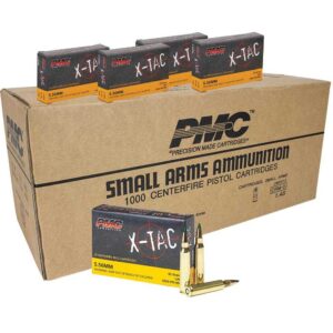 PMC X-Tac Green Tip 5.56mm 62 gr FMJ 1000-round case